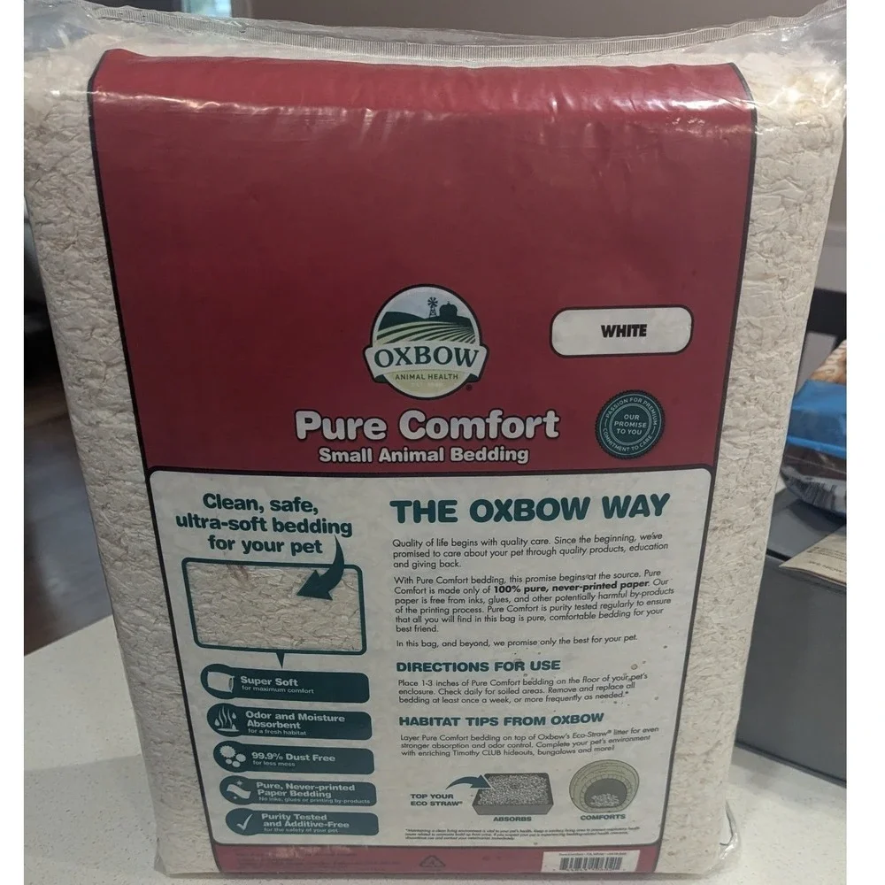 Oxbow Pure Comfort Small Animal Bedding White Paper 72L 4394 cu in
